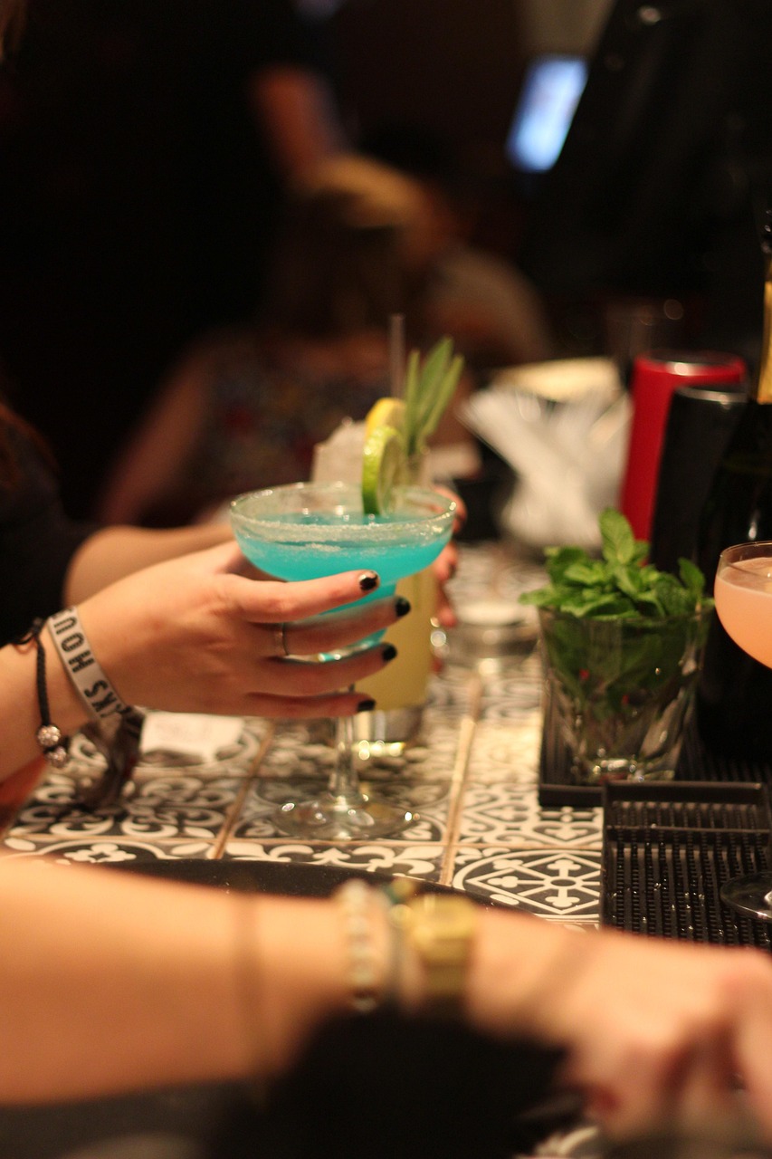 Cocktail garnish detail